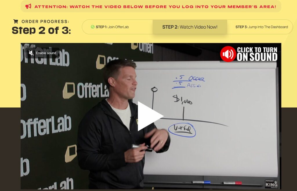 OfferLab（オファーラボ）_プレローンチ中のスーパーアフィリエイターへのワンタイムオファーページ