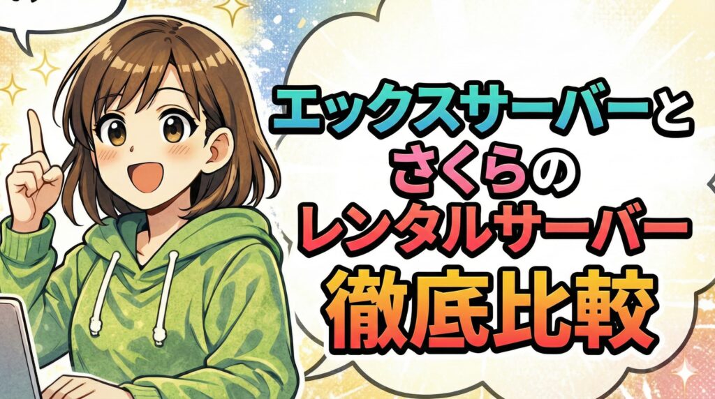 エックスサーバーとさくらのレンタルサーバーの違いと比較